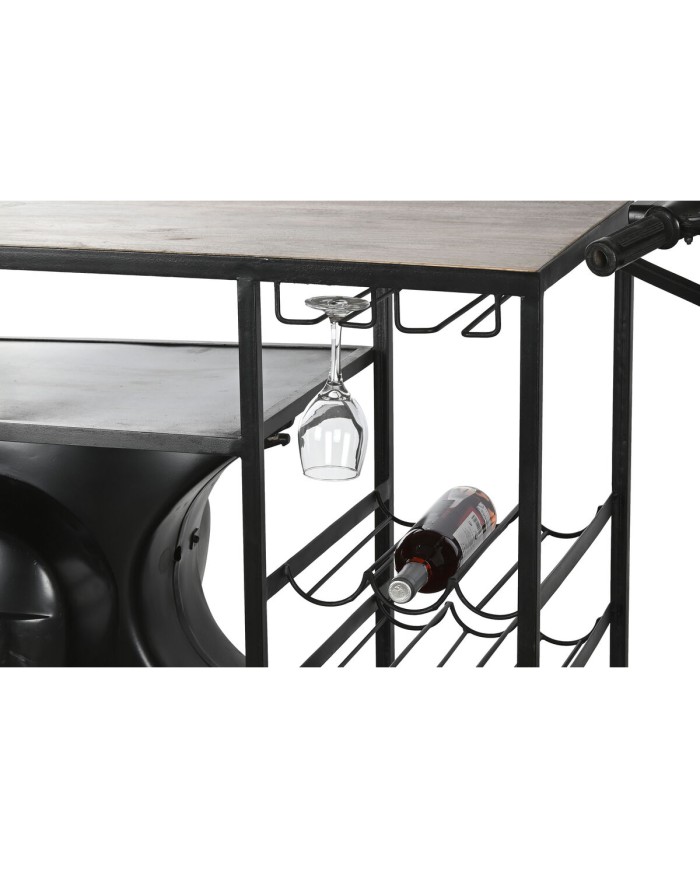 Portabottiglie Home ESPRIT Marrone Nero Ferro Legno di mango 195 x 70 x 106 cm Portabottiglie Home ESPRIT Marrone Nero Ferro Legno di mango 195 x 70 x 106 cm