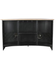 Mobile bar Home ESPRIT Bianco Marrone Turchese 157 x 52 x 90 cm Mobile bar Home ESPRIT Bianco Marrone Turchese 157 x 52 x 90 cm