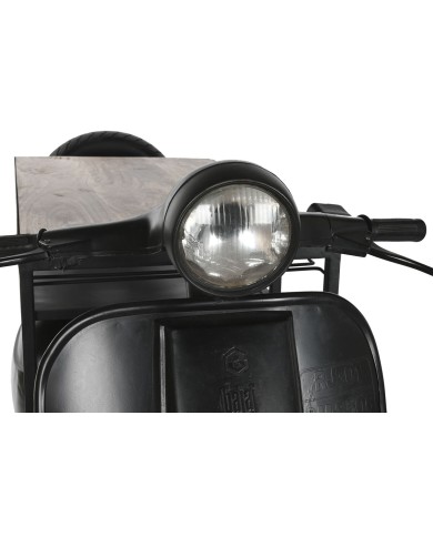 Portabottiglie Home ESPRIT Marrone Nero Ferro Legno di mango 195 x 70 x 106 cm