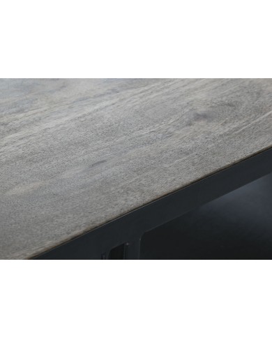 Portabottiglie Home ESPRIT Marrone Nero Ferro Legno di mango 195 x 70 x 106 cm