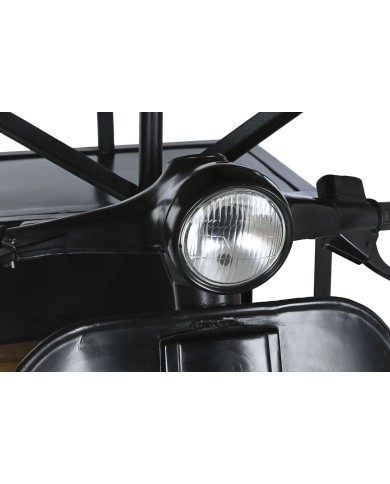 Tavolo aggiuntivo Home ESPRIT Marrone Nero Ferro Legno di mango 116 x 72 x 110 cm