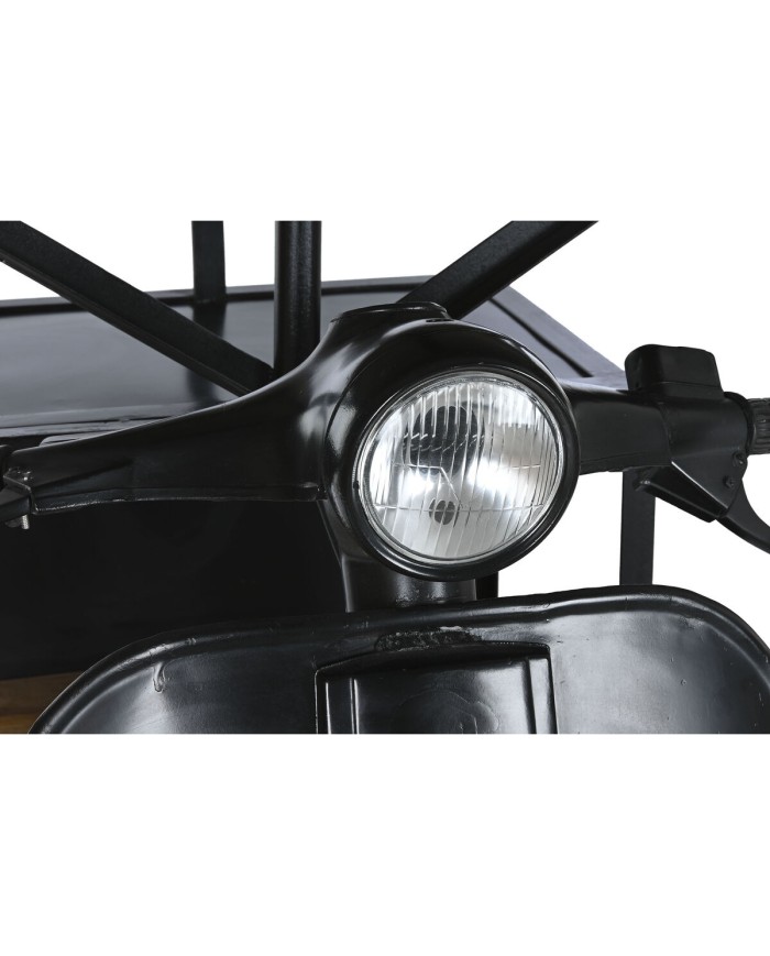 Tavolo aggiuntivo Home ESPRIT Marrone Nero Ferro Legno di mango 116 x 72 x 110 cm