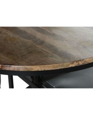 Tavolo aggiuntivo Home ESPRIT Marrone Nero Ferro Legno di mango 116 x 72 x 110 cm