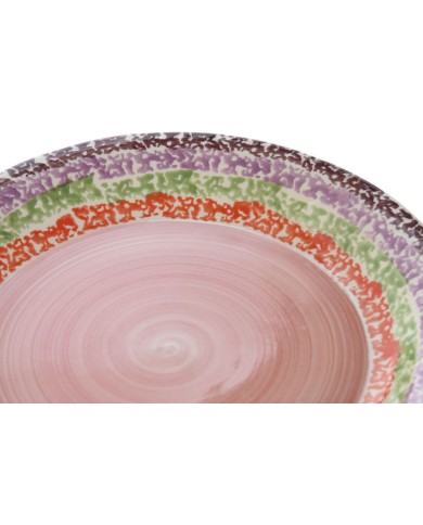 Servizio di Piatti Home ESPRIT Rosa Gres 27 x 27 x 2 cm 18 Pezzi