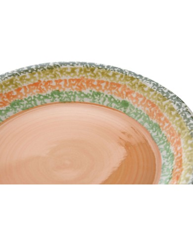 Servizio di Piatti Home ESPRIT Arancio Gres 27 x 27 x 2 cm 18 Pezzi