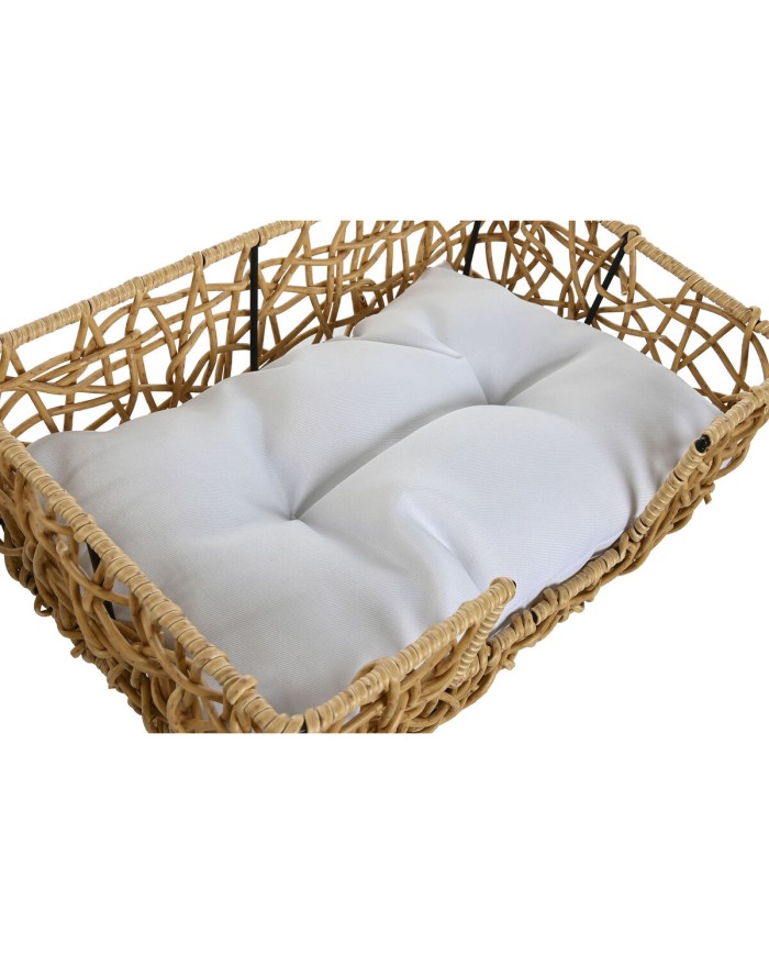 Letto per animali domestici Home ESPRIT Bianco Marrone Chiaro Metallo rattan sintetico 50 x 35 x 14 cm (2 Pezzi) Letto per animali domestici Home ESPRIT Bianco Marrone Chiaro Metallo rattan sintetico 50 x 35 x 14 cm (2 Pezzi)