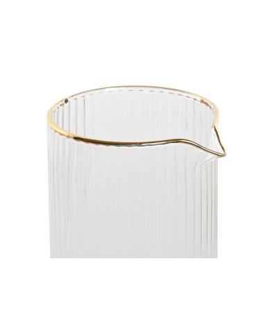 Brocca Home ESPRIT Trasparente Dorato Cristallo