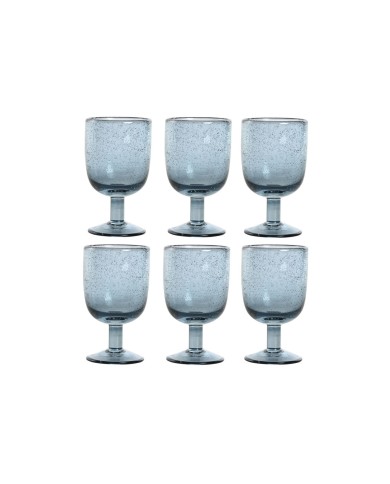 Set di Bicchieri Home ESPRIT Azzurro Cristallo 300 ml 8 x 8 x 14 cm (6 Unità) Set di Bicchieri Home ESPRIT Azzurro Cristallo 300 ml 8 x 8 x 14 cm (6 Unità)