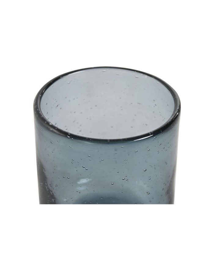 Set di Bicchieri Home ESPRIT Azzurro Cristallo 320 ml (6 Unità)