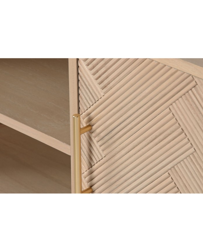 Mobile TV Home ESPRIT Naturale Legno di paulownia Legno MDF 120 x 40 x 60 cm Mobile TV Home ESPRIT Naturale Legno di paulownia Legno MDF 120 x 40 x 60 cm