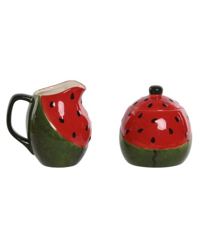 Porta latte e zucchero Home ESPRIT Rosso Verde Gres 11,5 x 9 x 11 cm 2 Pezzi Porta latte e zucchero Home ESPRIT Rosso Verde Gres 11,5 x 9 x 11 cm 2 Pezzi