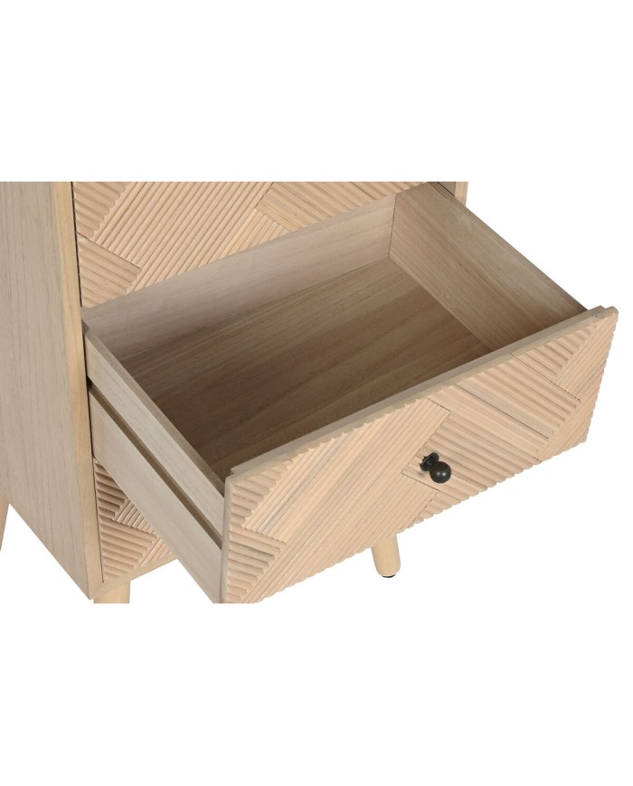 Comodino Home ESPRIT Naturale Legno di paulownia Legno MDF 42 x 34 x 70 cm Comodino Home ESPRIT Naturale Legno di paulownia Legno MDF 42 x 34 x 70 cm