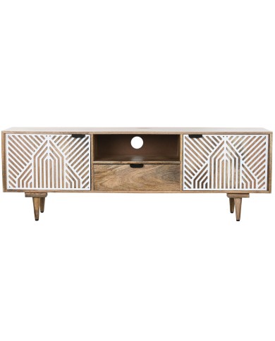 Mobile TV Home ESPRIT Bianco Legno di mango 160 x 41 x 55 cm Mobile TV Home ESPRIT Bianco Legno di mango 160 x 41 x 55 cm