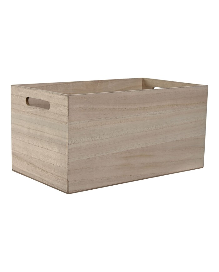 Scatola Decorativa Home ESPRIT Multicolore Naturale Legno MDF 36 x 21 x 18 cm