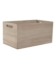 Scatola Decorativa Home ESPRIT Multicolore Naturale Legno MDF 36 x 21 x 18 cm