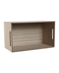 Scatola Decorativa Home ESPRIT Multicolore Naturale Legno MDF 36 x 21 x 18 cm