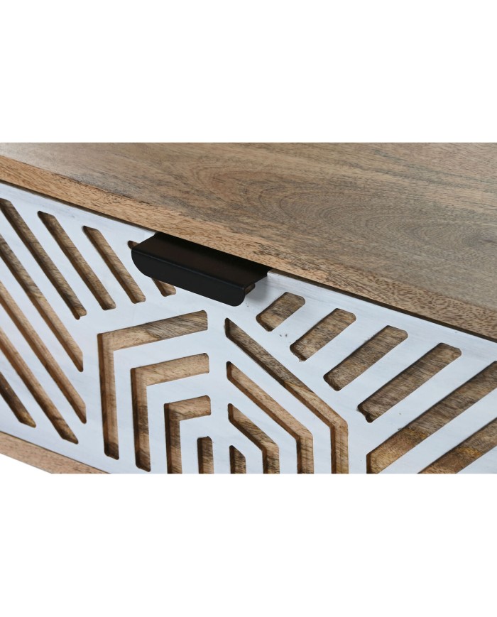 Tavolino da Caffè Home ESPRIT Bianco Legno di mango 115 x 60 x 40 cm