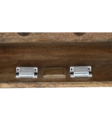Portabottiglie Home ESPRIT Bianco Legno di mango 84 x 41 x 108 cm