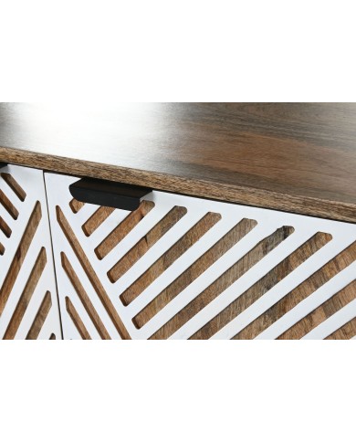 Portabottiglie Home ESPRIT Bianco Legno di mango 84 x 41 x 108 cm