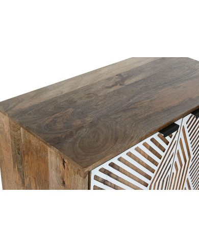 Portabottiglie Home ESPRIT Bianco Legno di mango 84 x 41 x 108 cm