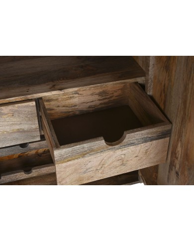 Portabottiglie Home ESPRIT Bianco Legno di mango 84 x 41 x 108 cm