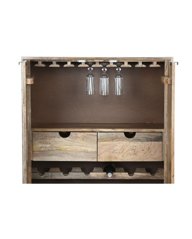 Portabottiglie Home ESPRIT Bianco Legno di mango 84 x 41 x 108 cm