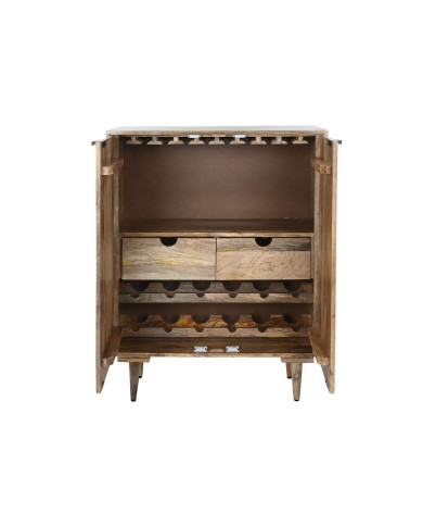 Portabottiglie Home ESPRIT Bianco Legno di mango 84 x 41 x 108 cm