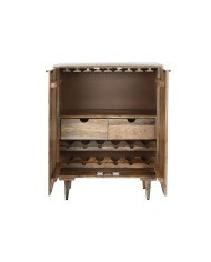 Portabottiglie Home ESPRIT Bianco Legno di mango 84 x 41 x 108 cm Portabottiglie Home ESPRIT Bianco Legno di mango 84 x 41 x 108 cm