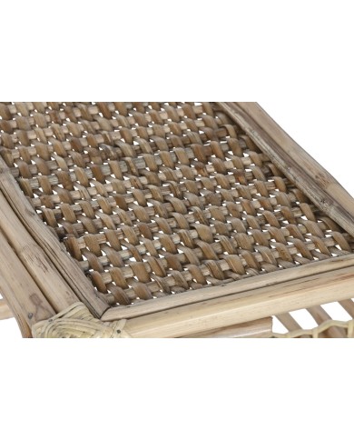 Tavolino da Caffè Home ESPRIT Naturale Bambù Rattan 76 x 46 x 40 cm