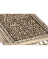 Tavolino da Caffè Home ESPRIT Naturale Bambù Rattan 76 x 46 x 40 cm