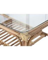 Tavolino da Caffè Home ESPRIT Naturale Bambù Rattan 76 x 46 x 40 cm