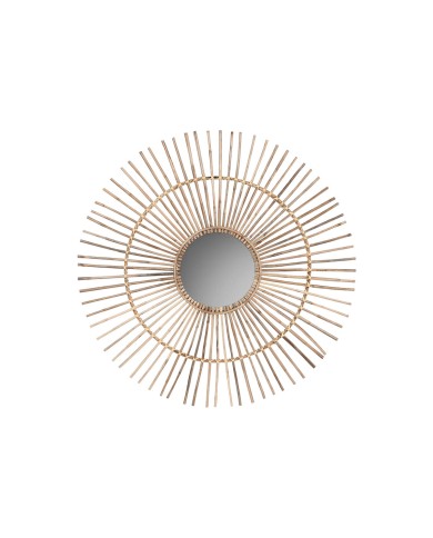 Specchio da parete Home ESPRIT Naturale Tropicale 120 x 2 x 120 cm