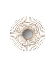 Specchio da parete Home ESPRIT Dorato Moderno Decapaggio 78 x 4 x 78 cm