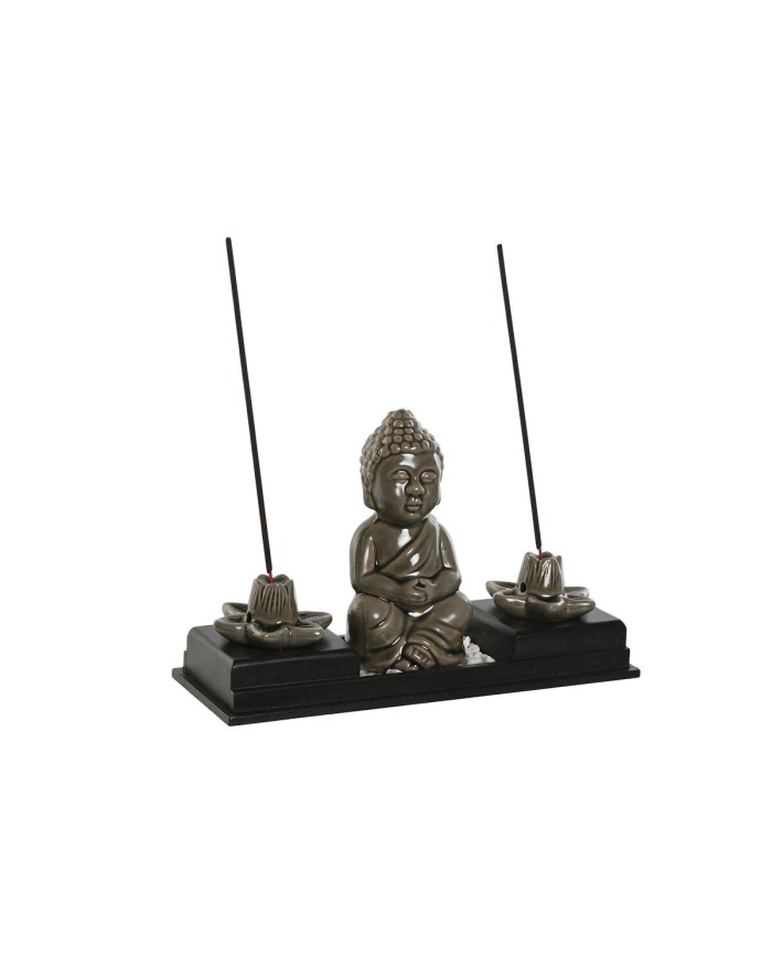 Bruciatore Home ESPRIT Ceramica Legno MDF Buddha 24 x 8 x 14 cm (2 Unità) Bruciatore Home ESPRIT Ceramica Legno MDF Buddha 24 x 8 x 14 cm (2 Unità)