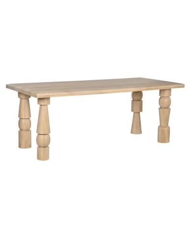 Tavolo da Pranzo Home ESPRIT Naturale Legno di mango 200 x 90 x 76 cm