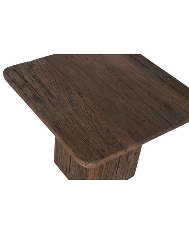 Tavolo aggiuntivo Home ESPRIT Marrone Legno Riciclato 61 x 61 x 50 cm