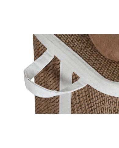 Cesto per i Panni Sporchi Home ESPRIT Azzurro Marrone Naturale Per bambini 44 x 44 x 45 cm 4 Pezzi