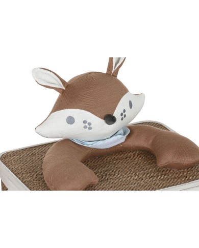 Cesto per i Panni Sporchi Home ESPRIT Azzurro Marrone Naturale Per bambini 44 x 44 x 45 cm 4 Pezzi