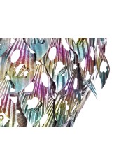 Decorazione da Parete Home ESPRIT Multicolore Lucertola 25 x 6,5 x 51 cm