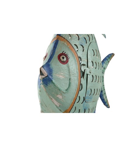 Statua Decorativa Home ESPRIT Pesce Mediterraneo 40 x 9 x 30 cm
