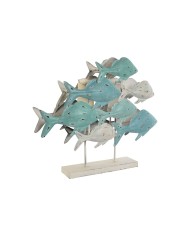 Statua Decorativa Home ESPRIT Mediterraneo Pesci 60 x 15 x 53 cm