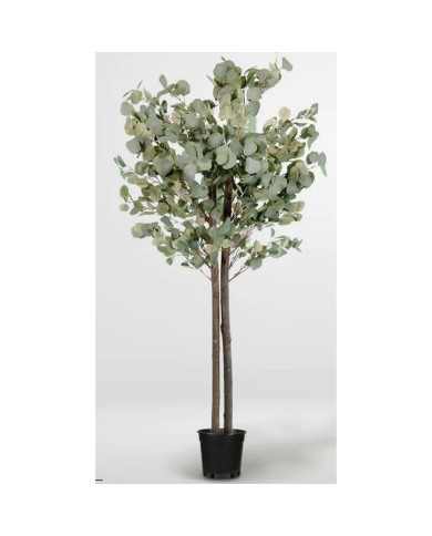 Albero Home ESPRIT Poliestere Legno Cemento Eucalipto 90 x 90 x 180 cm