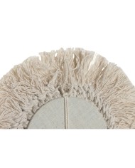 Set di Specchi Home ESPRIT Bianco Boho 20 x 1 x 20 cm (3 Pezzi)