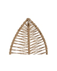 Appendiabiti da parete Home ESPRIT Naturale Juta Metallo 12 x 4 x 26 cm