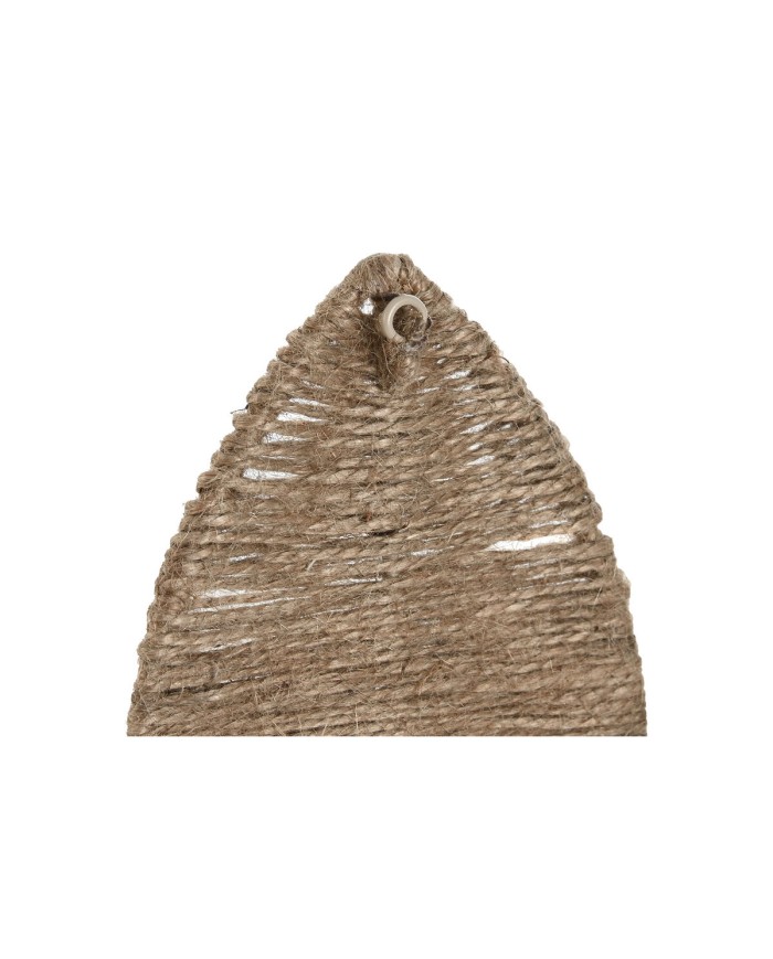 Appendiabiti da parete Home ESPRIT Naturale Juta Metallo 12 x 4 x 26 cm