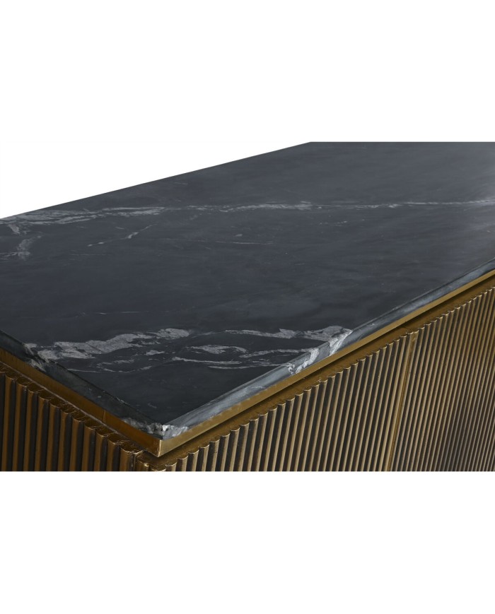 Credenza Home ESPRIT Ottone Marmo 180 x 40 x 85 cm