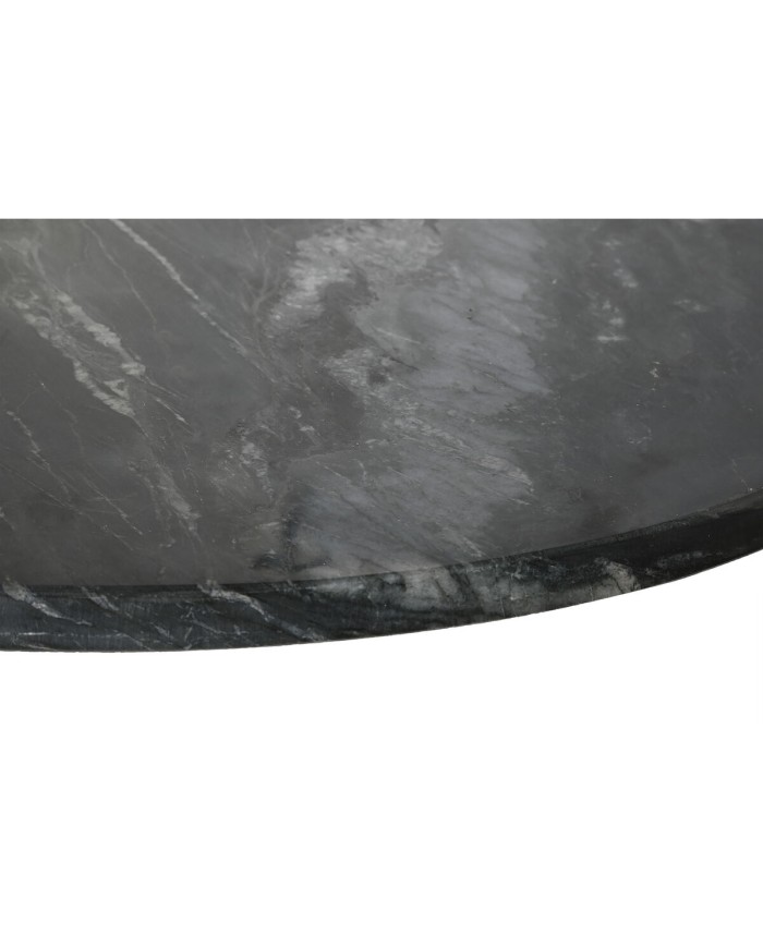 Tavolo da Pranzo Home ESPRIT Nero Dorato Ottone Marmo 200 x 110 x 76 cm