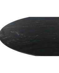 Tavolo da Pranzo Home ESPRIT Nero Dorato Ottone Marmo 200 x 110 x 76 cm