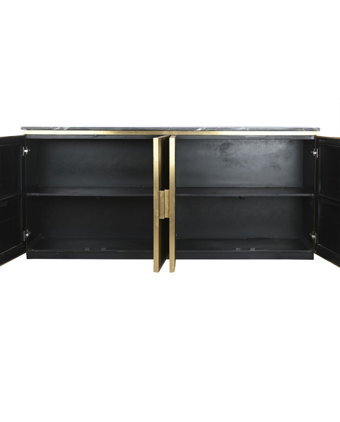 Credenza Home ESPRIT Ottone Marmo 180 x 40 x 85 cm