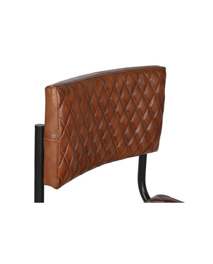 Sedia Home ESPRIT Marrone Nero 47 x 50 x 88 cm Sedia Home ESPRIT Marrone Nero 47 x 50 x 88 cm